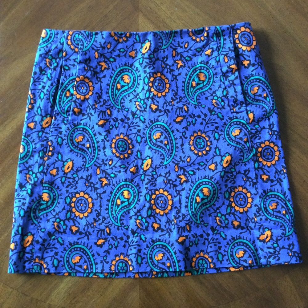 Super cute J Crew paisley skirt